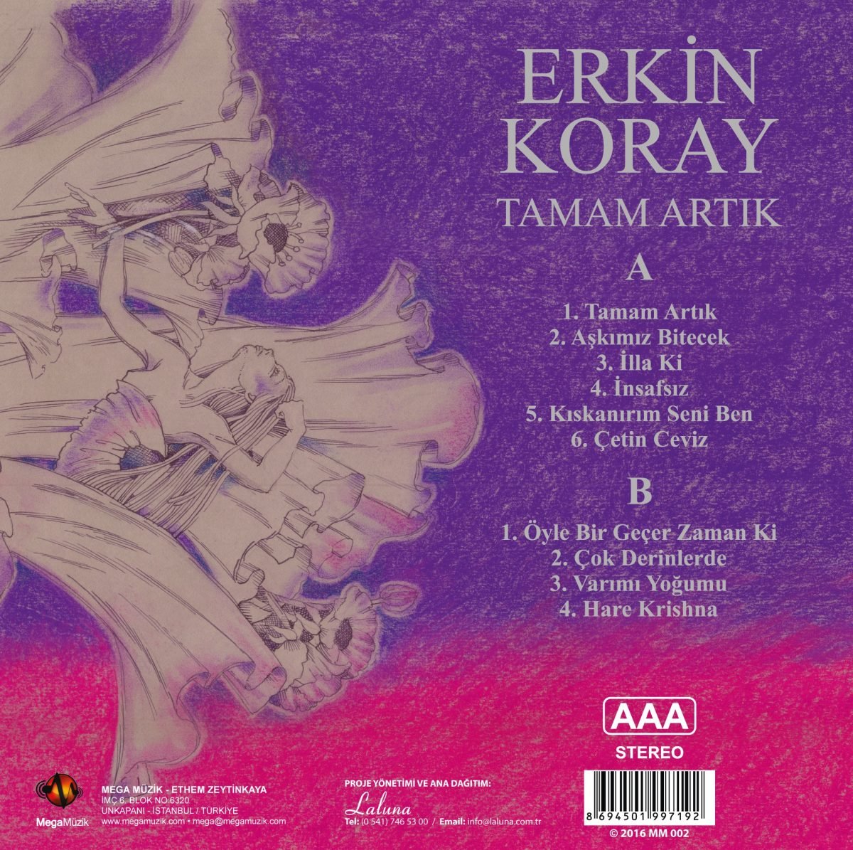 Erkin Koray Tamam Artık - Plak - Görsel 2