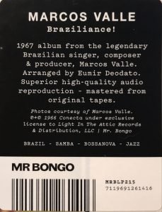 Marcos Valle - Braziliance! LP Plak SIFIR - Görsel 3