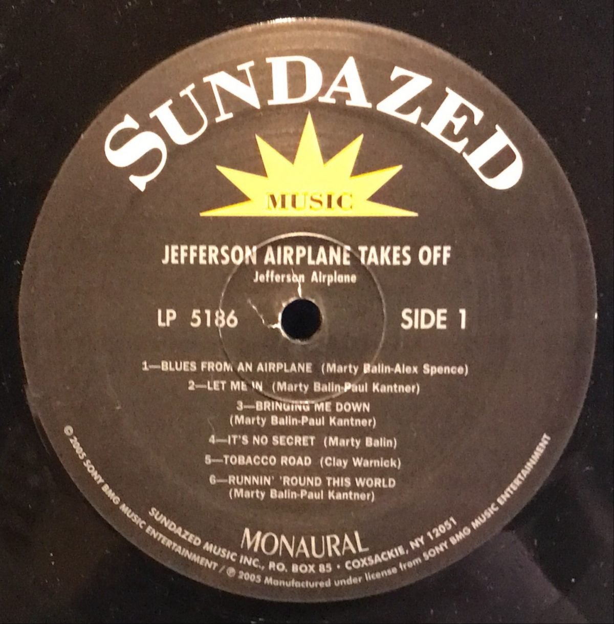 Jefferson Airplane ‎– Takes Off LP Plak Mono - Görsel 3