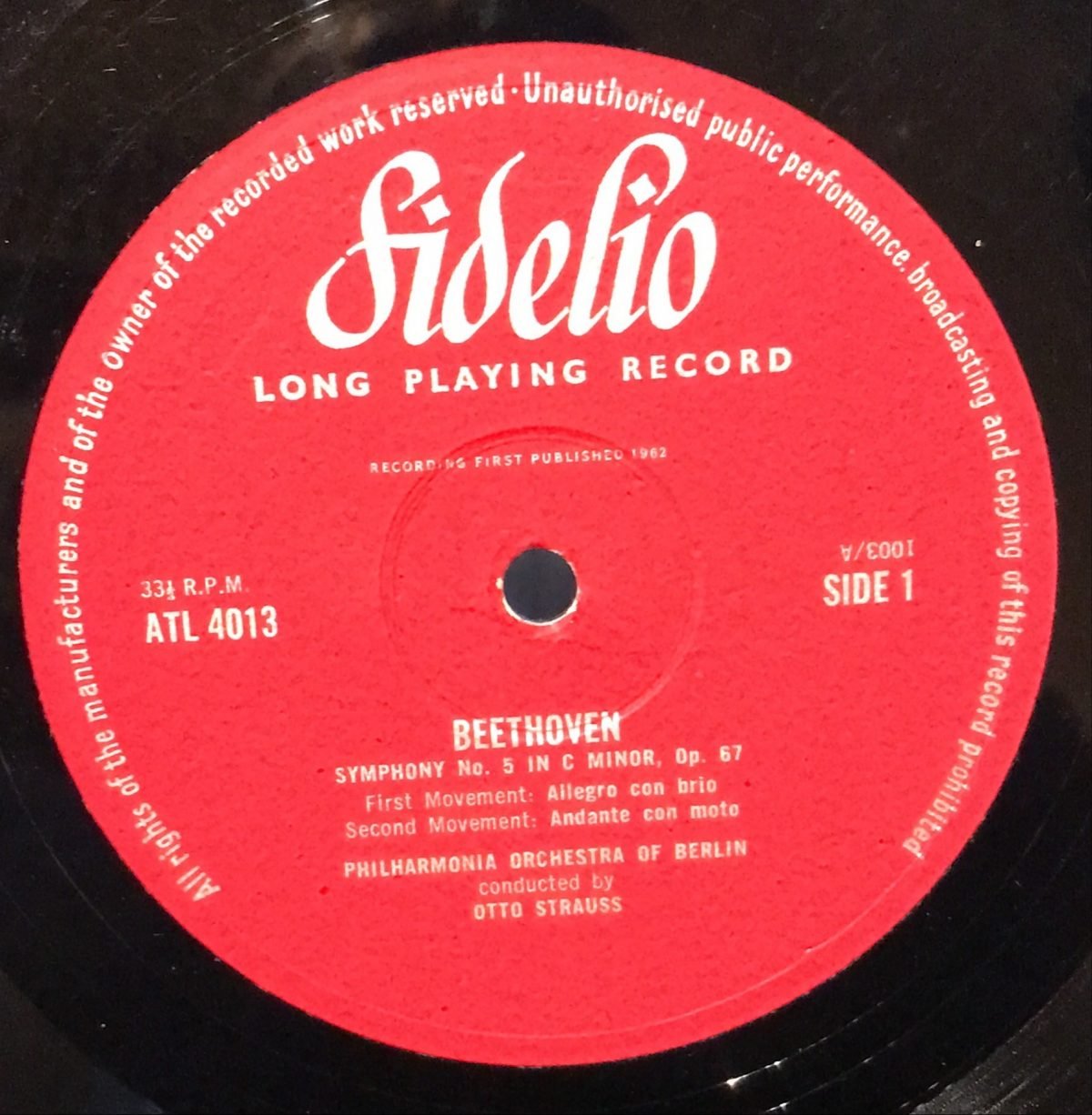 Ludwig van Beethoven - Symphony No. 5 In C Minor LP Plak - Görsel 3