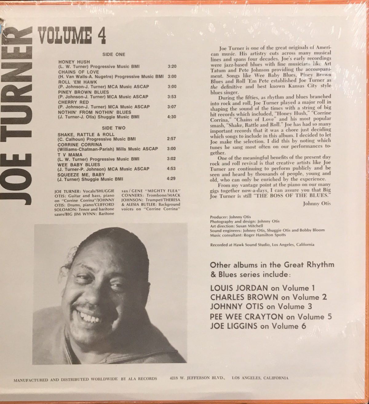 Joe Turner ‎– Great Rhythm & Blues Oldies LP Sıfır Plak - Görsel 2