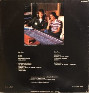 Claudio Simonetti - Dario Argento Opera LP Plak - Görsel 2