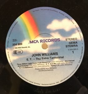John Williams E.T. Original Soundtrack LP Plak - Görsel 3