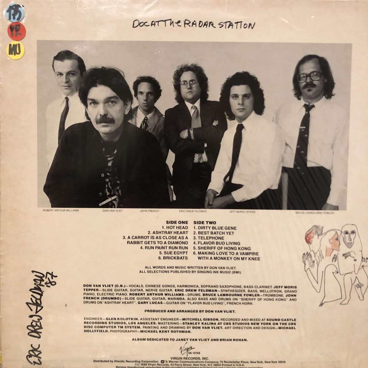 Captain Beefheart And The Magic Band ‎Doc At The Radar Station Plak - Görsel 2