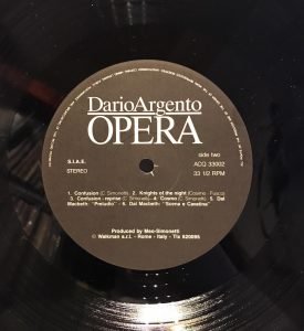 Claudio Simonetti - Dario Argento Opera LP Plak - Görsel 3