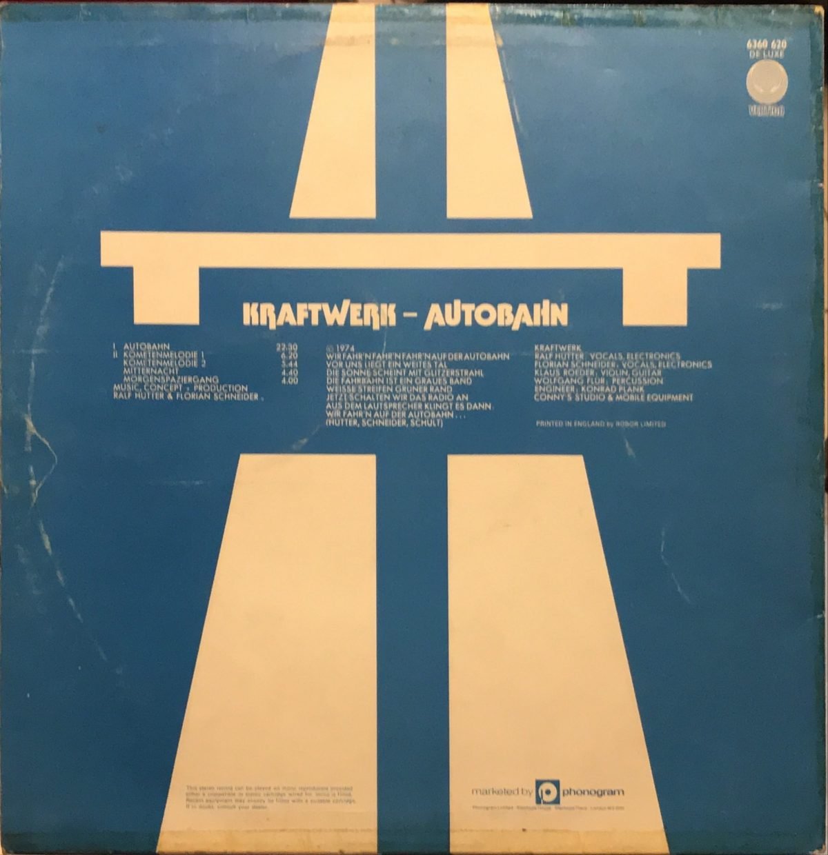 Kraftwerk ‎– Autobahn LP Plak - Görsel 2