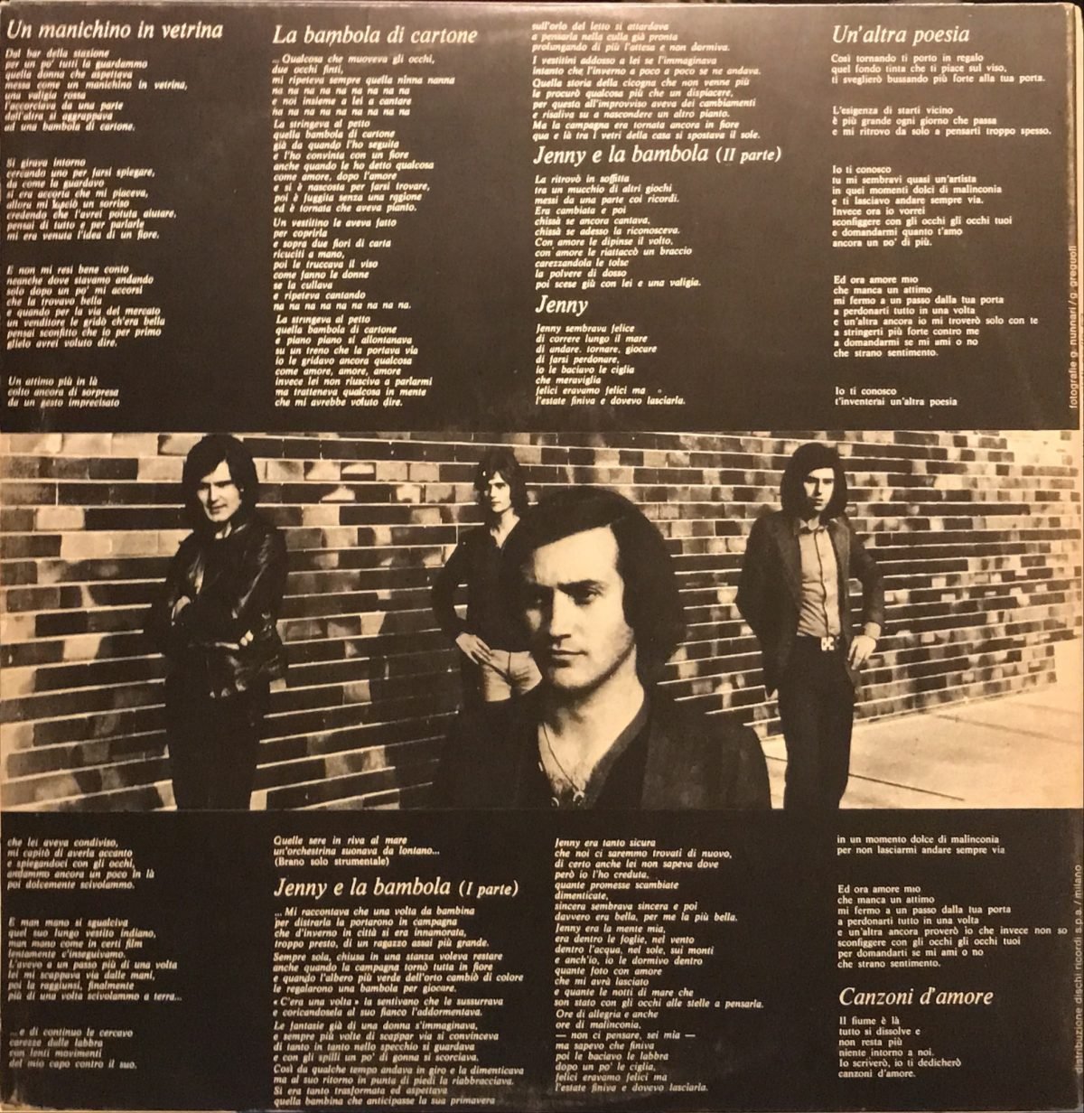Gli Alunni Del Sole ‎– Jenny E La Bambola LP Plak - Görsel 2