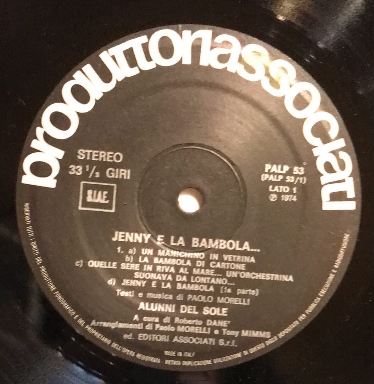 Gli Alunni Del Sole ‎– Jenny E La Bambola LP Plak - Görsel 4