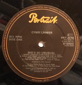 Cyndi Lauper ‎– She's So Unusual LP Plak - Görsel 3