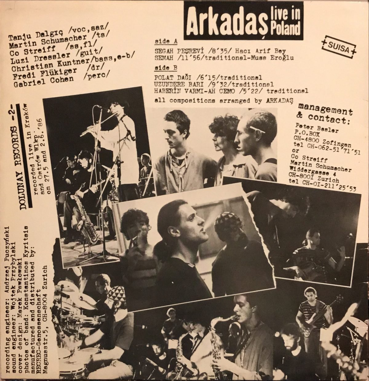 Arkadaş ‎– Live In Poland LP Mono Plak - Görsel 2