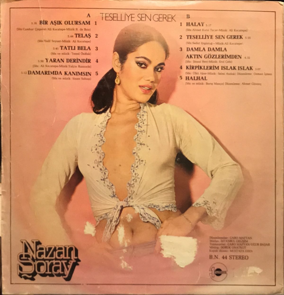 Nazan Şoray ‎– Teselliye Sen Gerek LP Plak - Görsel 2
