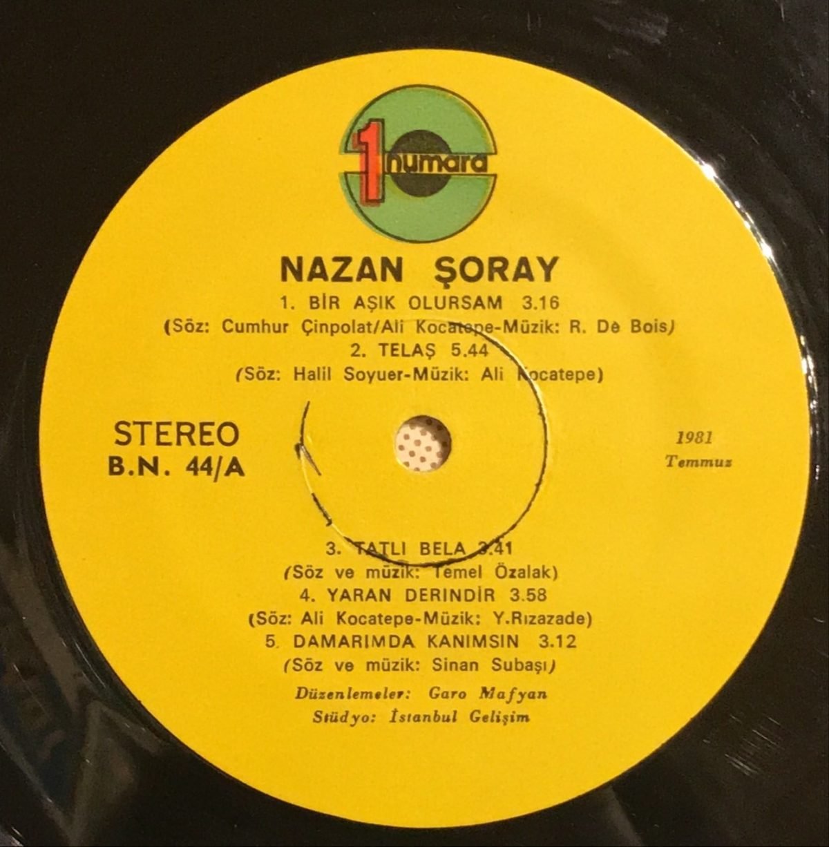 Nazan Şoray ‎– Teselliye Sen Gerek LP Plak - Görsel 4