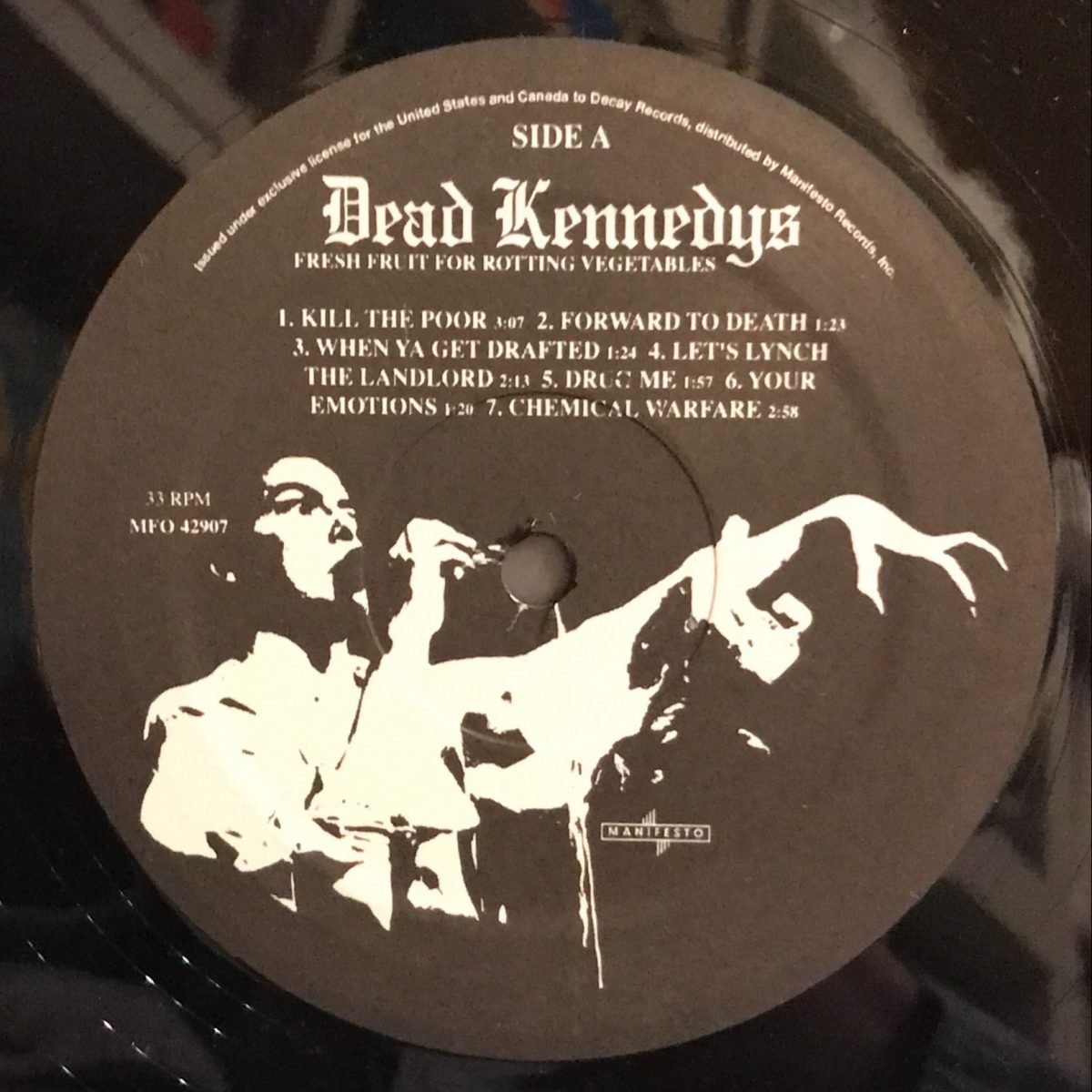 Dead Kennedys ‎– Fresh Fruit For Rotting Vegetables LP Plak Yeni Baskı - Görsel 3