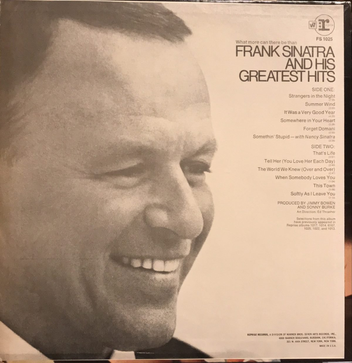 Frank Sinatra ‎– Frank Sinatra's Greatest Hits LP Plak - Görsel 2