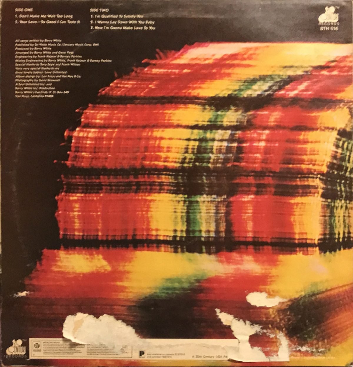 Barry White ‎– Is This Whatcha Wont? LP Plak - Görsel 2
