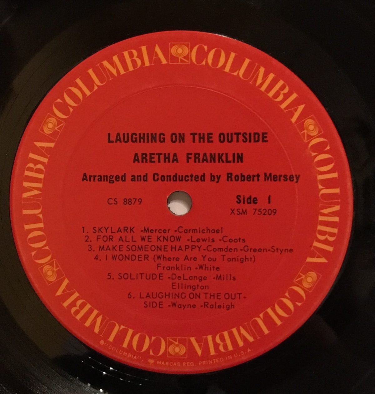 Aretha Franklin ‎– Laughing On The Outside LP Plak - Görsel 3