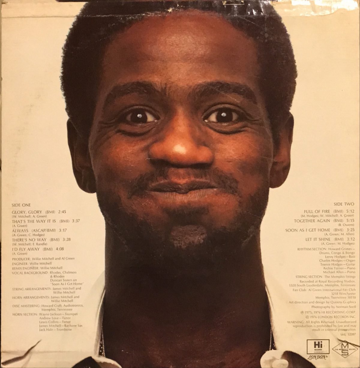 Al Green ‎– Full Of Fire LP Plak - Görsel 2