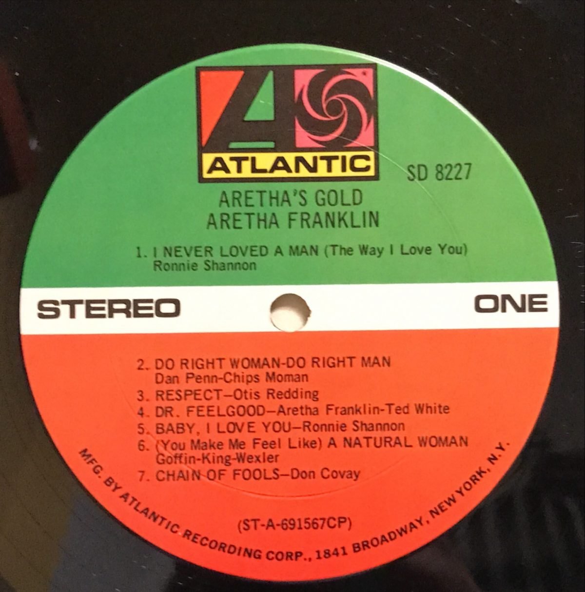 Aretha Franklin ‎– Aretha's Gold LP Plak - Görsel 3