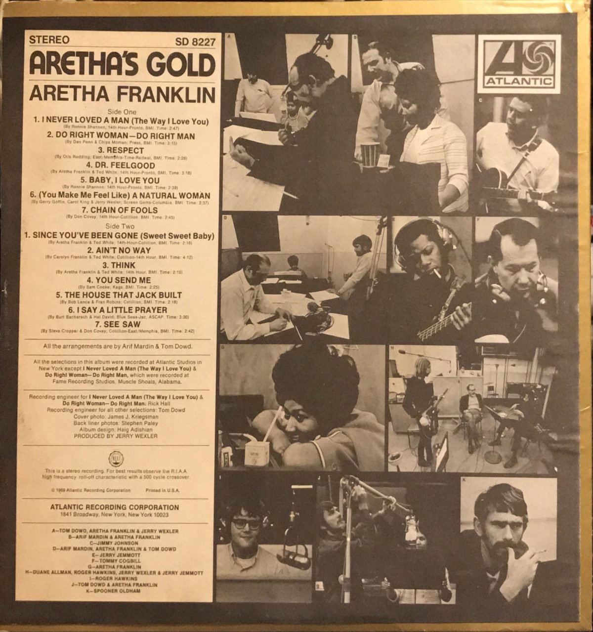 Aretha Franklin ‎– Aretha's Gold LP Plak - Görsel 2