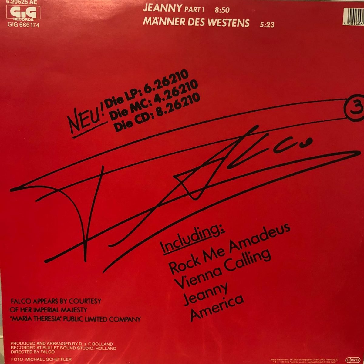 Falco Jeanny Maxi Single Plak - Görsel 2