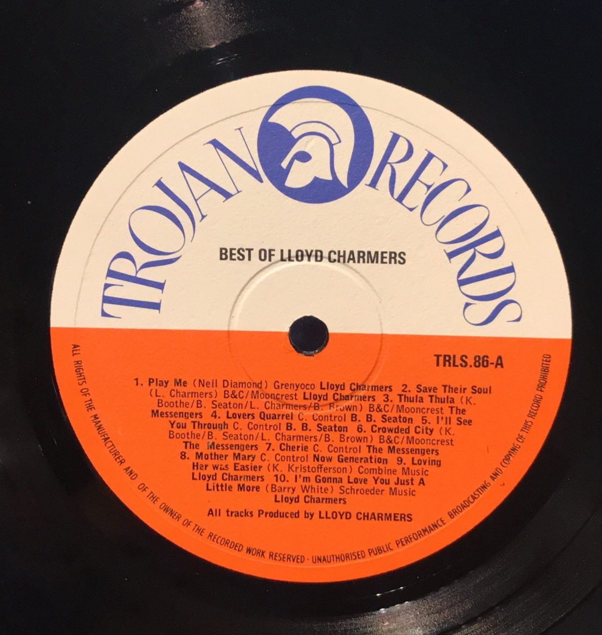 Lloyd Charmers ‎– The Best Of Lloyd Charmers LP - Görsel 3