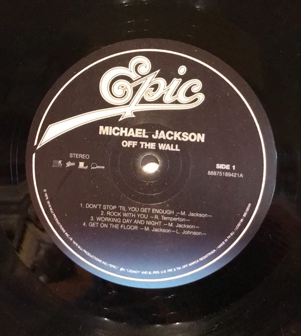 Michael Jackson ‎– Off The Wall LP - Görsel 4