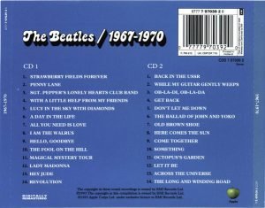 The Beatles ‎– 1967-1970 2xCD - Görsel 2