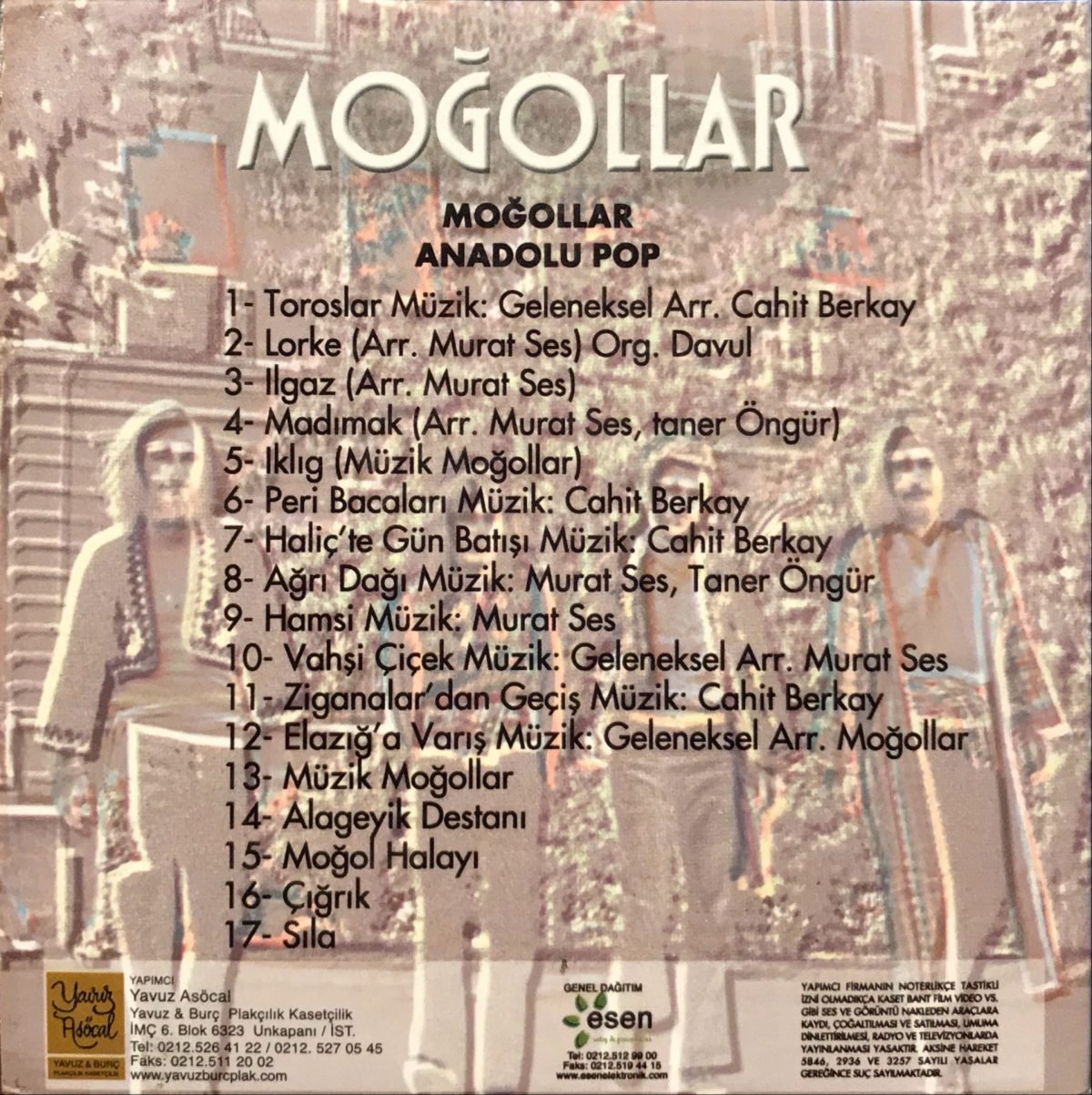 Moğollar ‎– Anadolu Pop CD Karton Kapak (Orijinal Plak Kayıtlarıyla) - Görsel 2