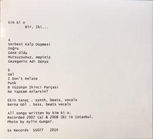 Kim Ki O ‎– Bir, İki... CD - Görsel 2