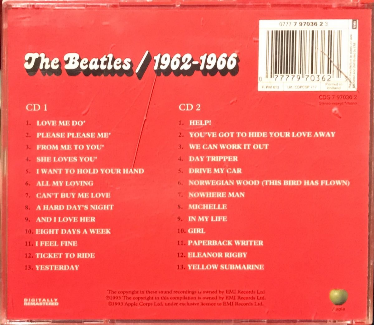 The Beatles ‎– 1962-1966 2xCD - Görsel 2