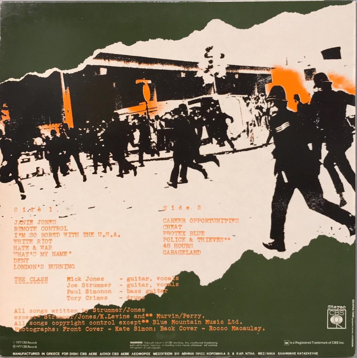 The Clash ‎– The Clash LP Plak - Görsel 2