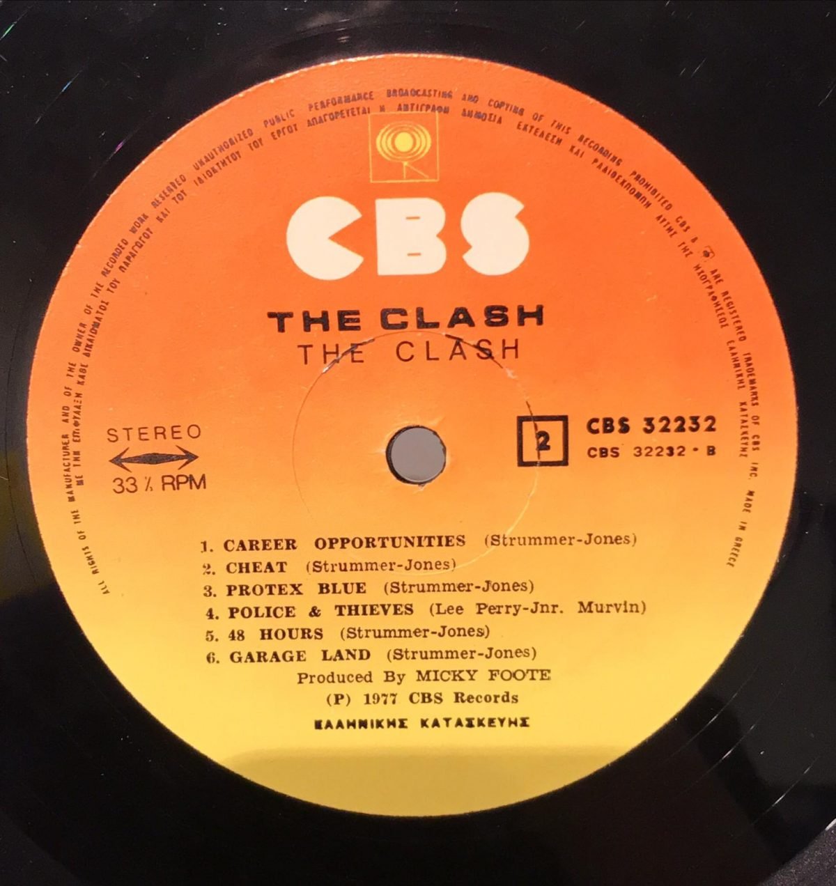 The Clash ‎– The Clash LP Plak - Görsel 3