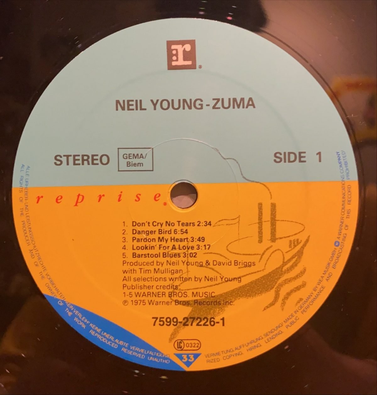 Neil Young With Crazy Horse ‎– Zuma LP Plak - Görsel 2