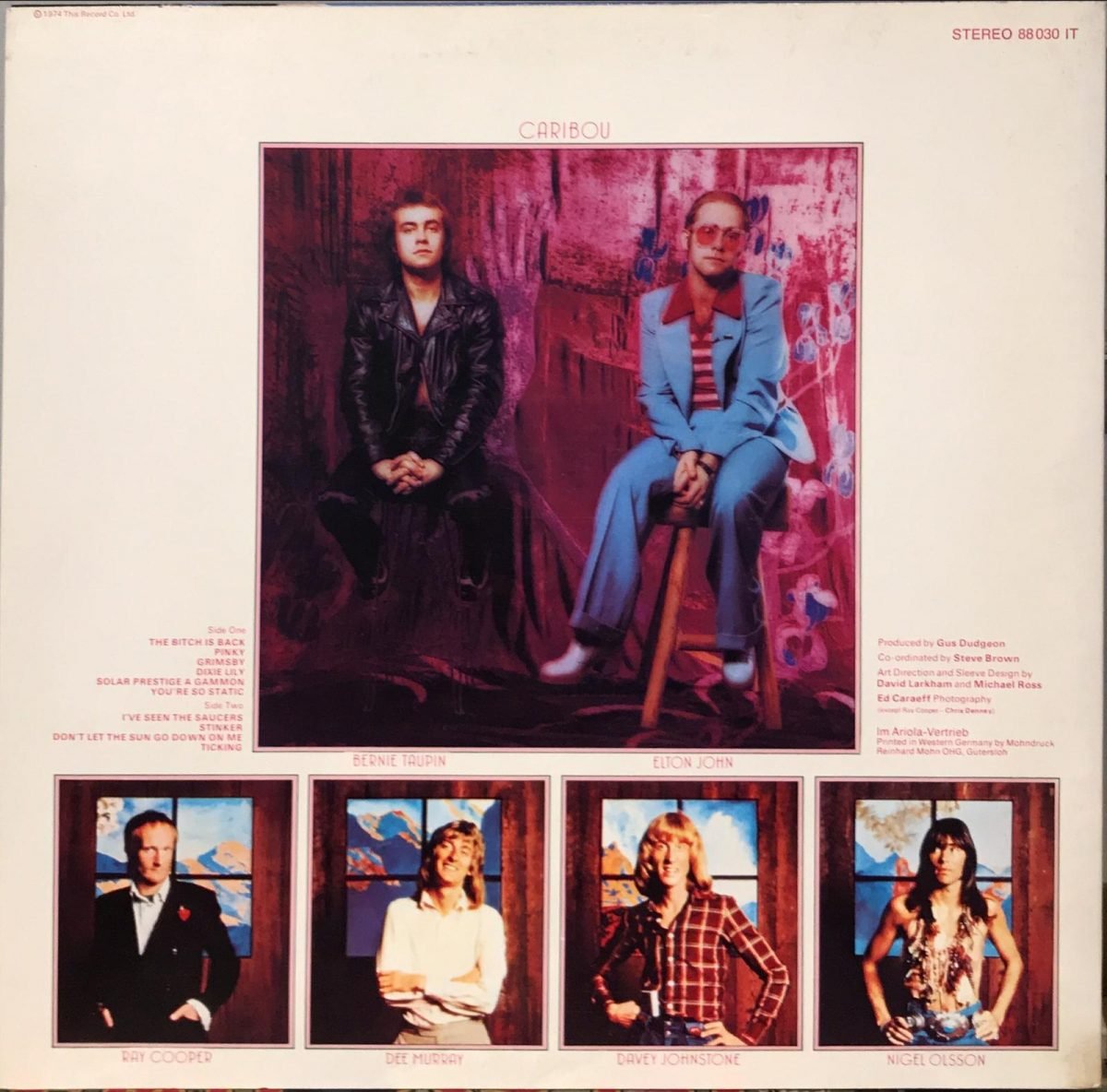 Elton John ‎– Caribou LP Plak - Görsel 2