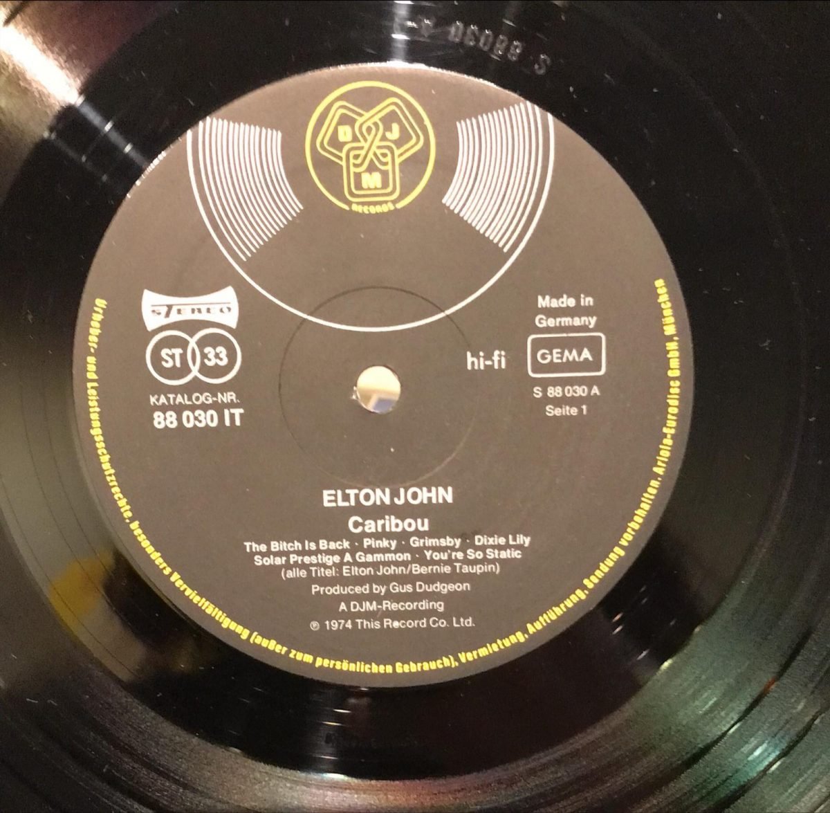 Elton John ‎– Caribou LP Plak - Görsel 3
