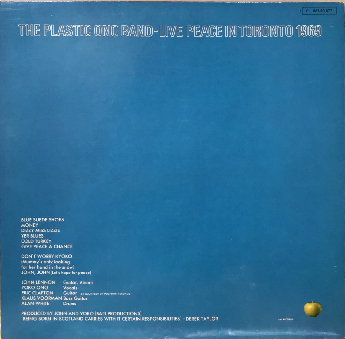 The Plastic Ono Band ‎– Live Peace In Toronto 1969 LP Plak - Görsel 2