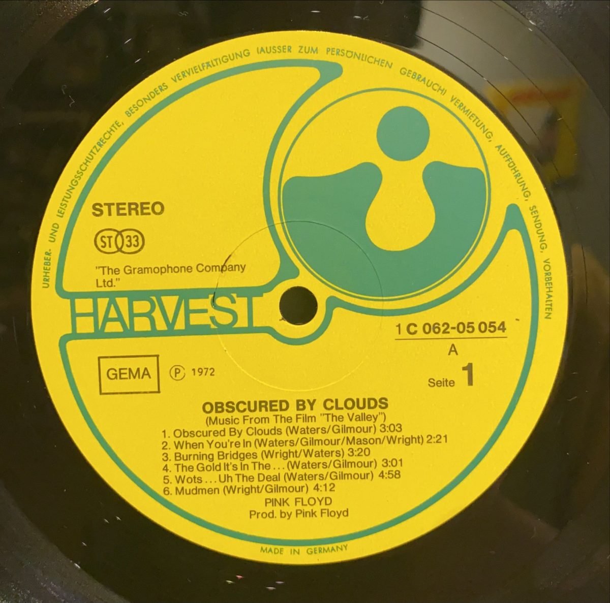 Pink Floyd ‎– Obscured By Clouds LP Plak - Görsel 3
