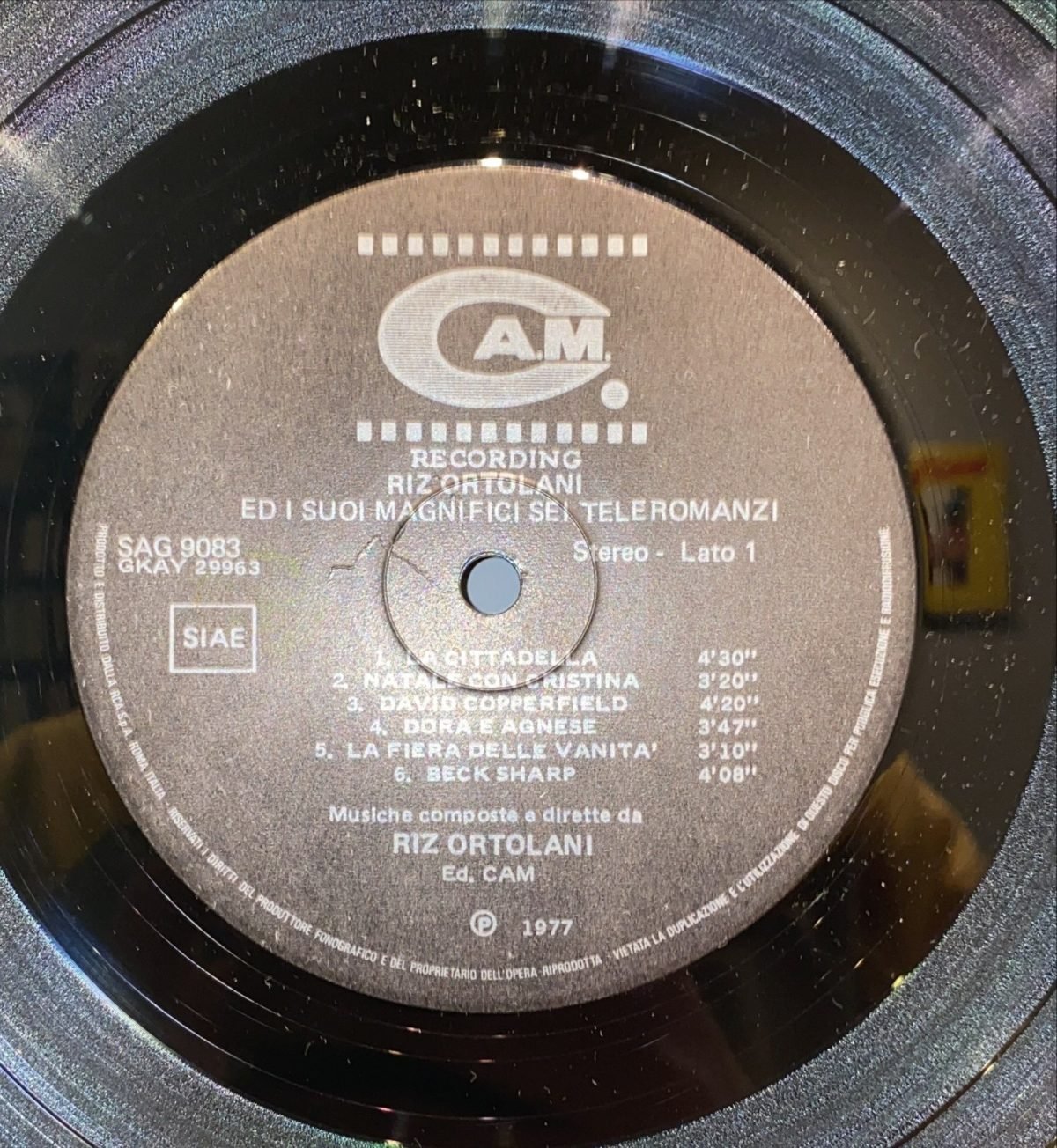 Riz Ortolani ‎– Magnifici 6 Teleromanzi LP Plak - Görsel 2
