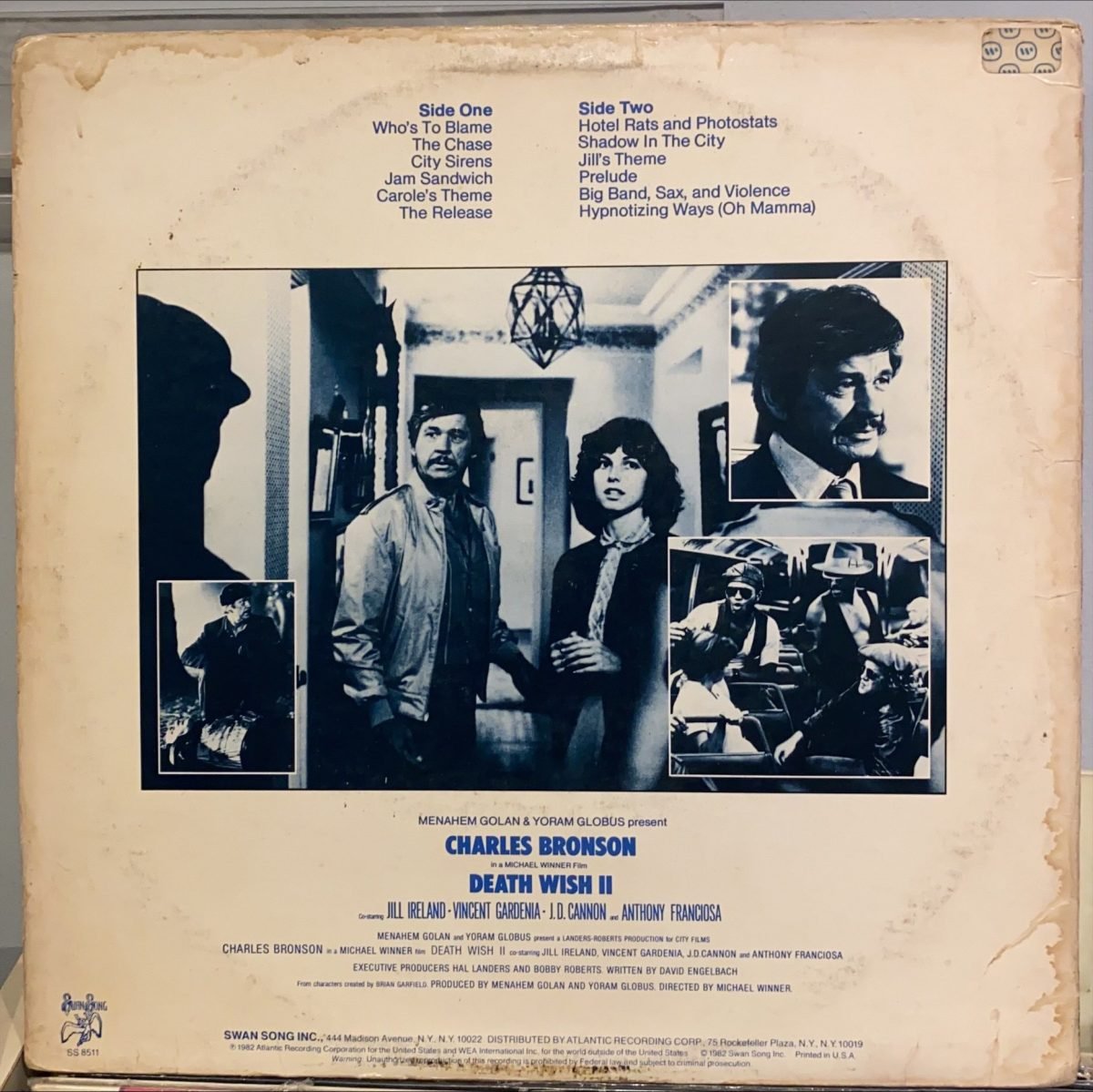 Jimmy Page ‎– Death Wish II (The Original Soundtrack) LP Plak - Görsel 3