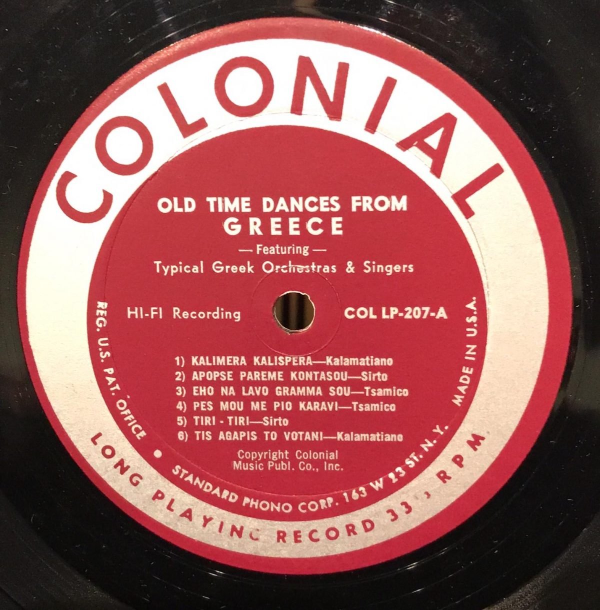 Old Time Dances From Greece - LP Plak (Yunanca) - Görsel 3
