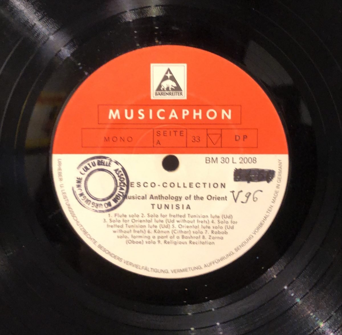 Tunisia - A Musical Anthology of the Orient 8 - LP Plak - Görsel 3