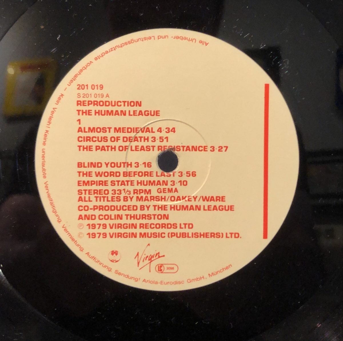 The Human League ‎– Reproduction LP Plak - Görsel 3