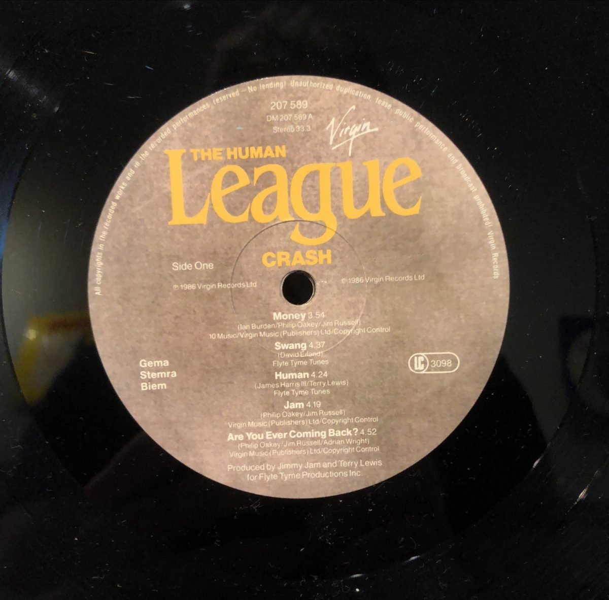 The Human League ‎– Crash LP Plak - Görsel 3