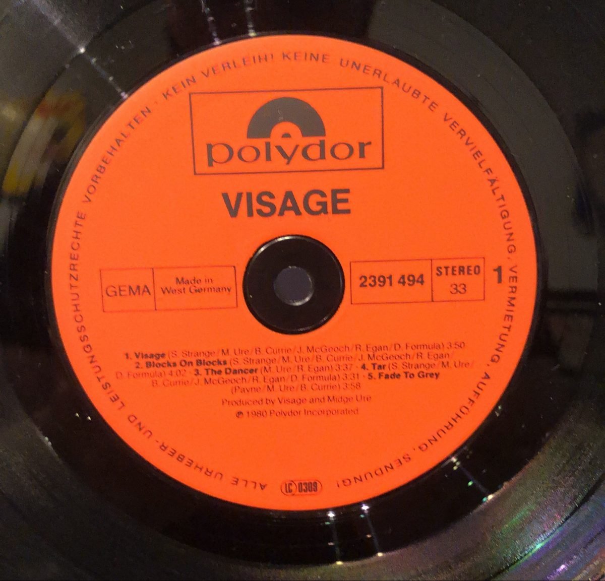 Visage ‎– Visage LP Plak - Görsel 3