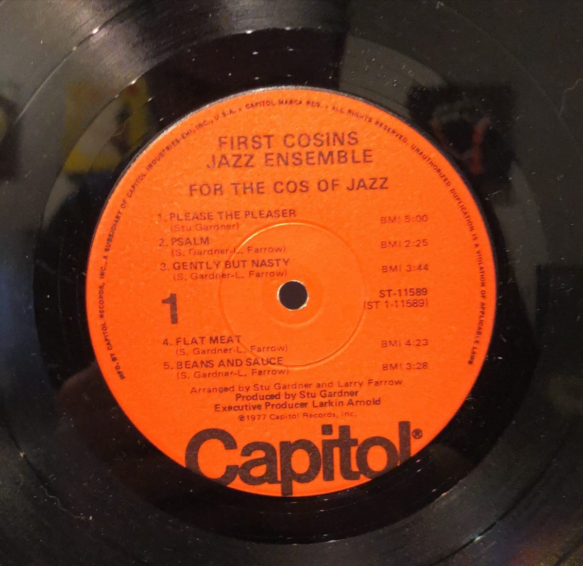First Cosins Jazz Ensemble ‎– For The Cos Of Jazz LP Plak - Görsel 3
