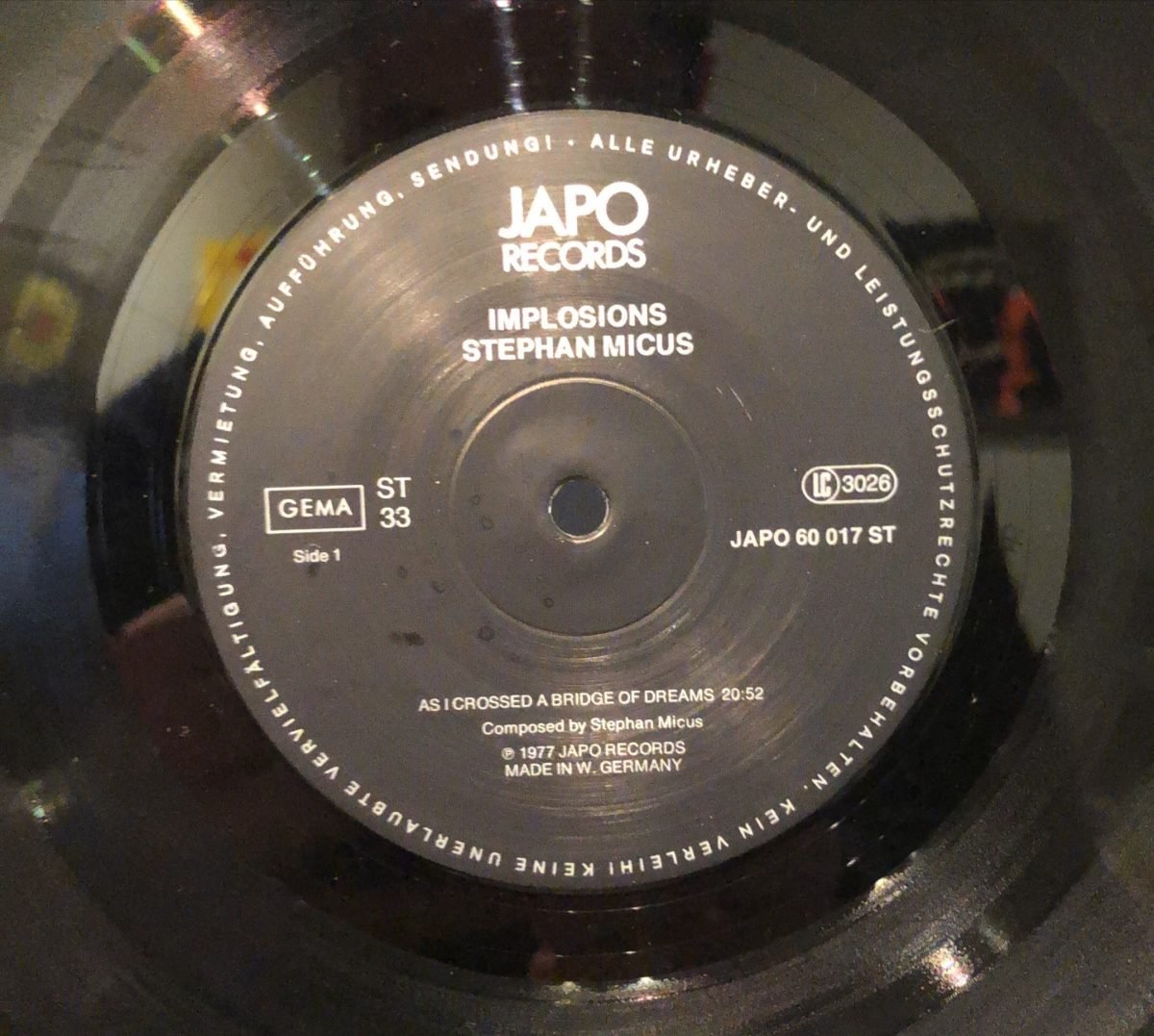 Stephan Micus ‎– Implosions LP Plak - Görsel 3