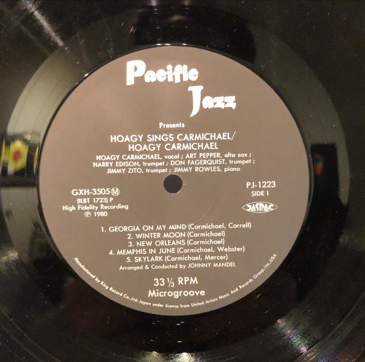 Hoagy Carmichael ‎– Hoagy Sings Carmichael With The Pacific Jazzmen LP Plak - Görsel 3
