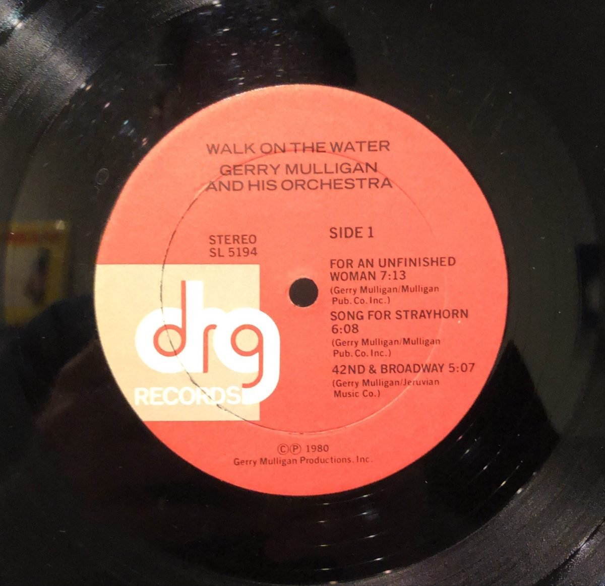 Gerry Mulligan And His Orchestra ‎– Walk On The Water LP Plak - Görsel 3