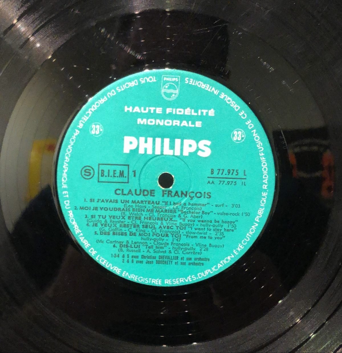 Claude François ‎– Claude François LP Plak - Görsel 3
