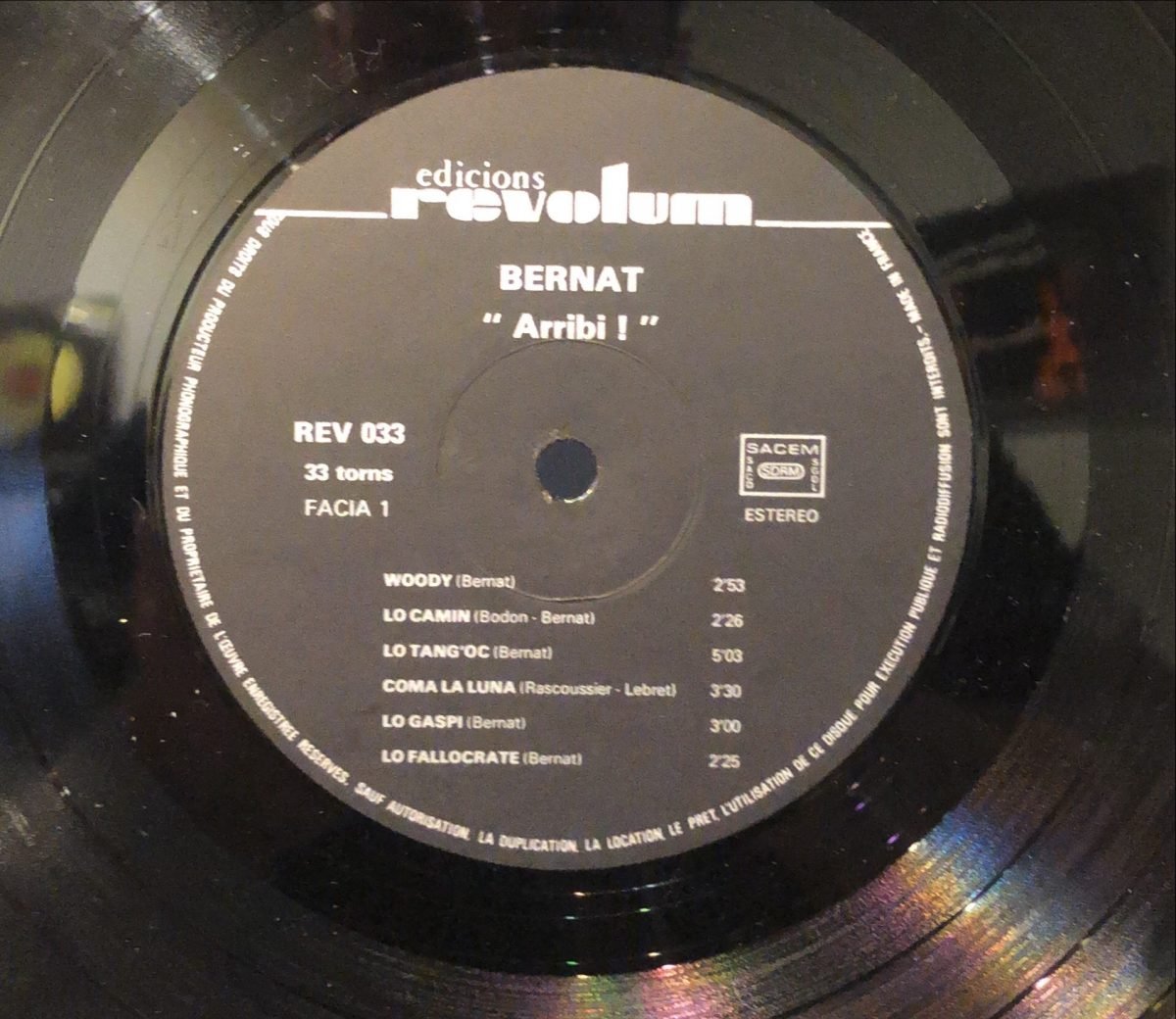 Bernat ‎– Arribi! LP Plak - Görsel 3